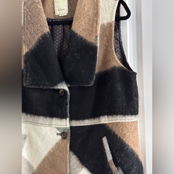 Anthropologie Elevenses Wool Blend Buffalo Plaid Vest - Picture 8 of 13